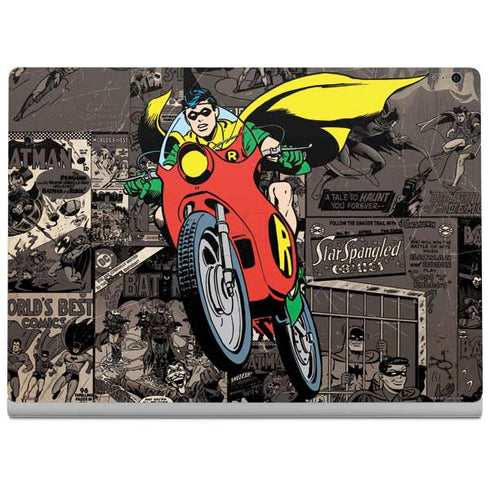 DC Comics Robin Vintage Action pose pattern Surface Book 2 13.5in Skin